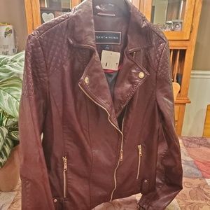Tommy Hilfiger Faux leather moto jacket